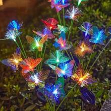 Butterfly Garden Decor Swaying Solar Butterflies Lights Outdoor For Garden Patio Yard Porch Christmas Flower Bed Decorations, House Warming Gifts 2 Pack - Đèn nhiều màu sắc - Xem 1