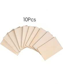 1-50pcs 5x7.6cm 2x3inch Wood Chips Rectangular Blank Pointed Corner Wood Chips For DIY Art Craft Projects