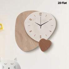 2D Asymmetric Luxury Home Decor Wall Clock, Ultra-Quiet Quartz Movement, No Ticking Sound, Silent Decorative Wall Clock Suitable For Living Room, Bedroom And Office, Fashionable Bedroom Wall Clock Decor, Unique Personalized, Ultra-Clear Time Reading, Suitable For Living Room, Bedroom, Office, Studio, Room Decoration And More.