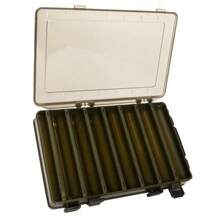 Transparent Double-Sided Double-Opening Fishing Wooden Shrimp Box Lu Yabo Climbing Iron Plate Lock Fishs Tackle Boxs Fish Tools Box - Default - View 2