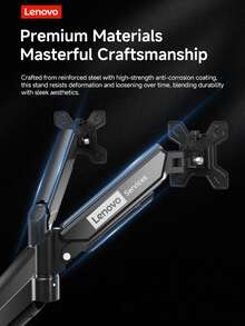 Lenovo Display Screen Stand, Adjustable Support Arm, Height And Angle Adjustable, Computer Stand Mechanical Arm, Display Heightening Frame, Screen Stand Compatible With 13-32 Inches.