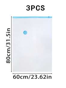 5/4/3/1pcs Vacuum Compression Bags, Vacuum Storage Bags, Airtight Seal Bags With Hand Pump, Clothes Organizer Bags For Shirts, Blankets, Pillows, Pants, Space Saving For Home, Dorm, Closet, Bedroom, Bathroom, Travel Accessories