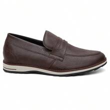 Men's Casual Lace-Up Sport Slim Oxford Comfortable Shoes - Cà phê nâu - Xem 4