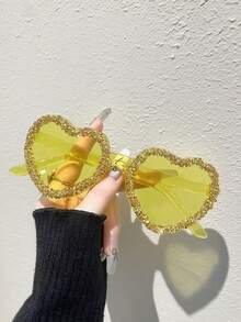 1 副、2 副、3 副、4 副、6 副、8 副、10 副心形休闲时尚眼镜，彩色眼镜成人派对礼物，基本节日配饰，休闲礼品沙滩配饰时尚眼镜，适合所有季节的日常佩戴 - 彩色 - 查看 9