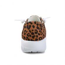 Kelway Womens Walking Canvas Shoes Slip On Memory Foam Lightweight Casual Fashion Sneakers For Gym Travel Work - màu nâu - Xem 2