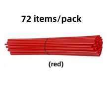 72pcs/Pack Colorful PVC Spoke Covers, 24cm Wheel Rim Spoke Wrap Kit, Motorcycle Bicycle Spoke Decorative Accessories