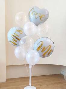 9pcs/Set Printed Gold Dot Latex Balloon Party Decoration Kit - Multicolor - View 5