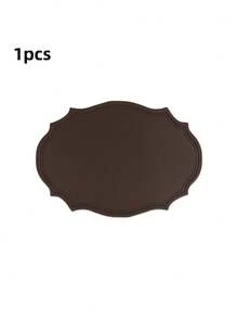 Tovaglietta in pelle lavabile, tovaglietta ovale in pelle rinforzata resistente al calore, tovaglietta impermeabile antiscivolo facile da pulire, adatta per decorazione di tavoli da cucina, caffè e ristorante