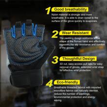 1 paire Restez protégé et confortable : Gants de fitness à demi-doigts pour hommes et femmes - Gants de sport respirants et ombragés pour les activités extérieures, gants noirs, gym, sport, exercice à domicile, gants de gym pour femmes, gants de boxe, gants de gym, gants de gym, gants de gym pour hommes
