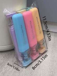 6pcs Macaron Fluorescent Highlighter Pens, Colorful Marker Pens,For School Supplies,Back To School