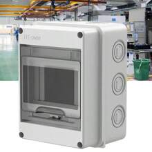 5 Way Waterproof Garage Shed Camper Van Caravan Consumer Unit Fuse Box - White - View 9