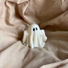 Pumpkin & Ghost Candle Silicone Mold, 3D Realistic Pumpkin & Ghost Shaped Candle DIY Mold For Christmas & Halloween - White - View 5