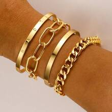 Set de 6 piezas Pulsera de acero inoxidable de moda con diseño retorcido en plata, Set de pulseras para hombres adecuado para uso diario y fiestas