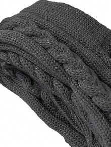 一双女士过膝长袜，过膝针织靴袜套装，保暖时尚的冬季保暖腿部装备，纯色过膝针织条纹扭纹图案袜，圣诞服装，保暖配饰，Y2K风格，舒适 - 彩色 - 查看 5