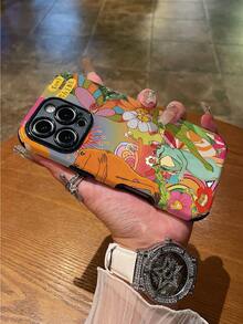 1pc Frog Pattern Shockproof Anti-Slip Soft TPU + PC Hybrid Phone Case, Compatible With IPhone 11/12/13/14/15/16/16 Plus/16 Pro/16 Pro Max - Multicolor - View 5