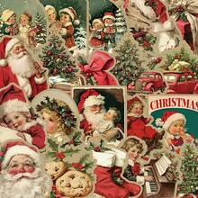 50pcs,Retro Christmas Stickers For Laptops, Notebooks, Phone Cases, Christmas Gifts, And Decorative Stickers - Multicolor - View 2