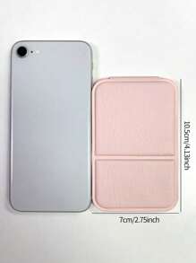 2 piezas Espejo de maquillaje portátil, de unicolor, simple, portátil, plegable, lindo espejo de bolsillo, mejor regalo para cumpleaños y graduación