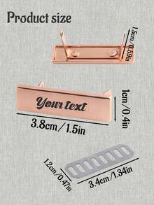 Customized Stainless Steel Engraved Brooch Personalized Name Labels Handbag Tags Clothing Tags Minimalist Custom Gift For Graduation And Wedding, Lapel Pin, Class Of 2026 - Style a - View 2