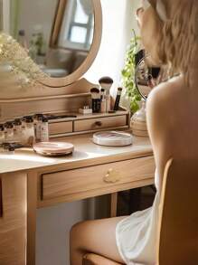 4/6/8pcs Bohemian Vanity Handle, Natural Beech Wood Drawer Knob(Large Size), Cloud Shape Wooden Vanity Pull, Comes With Two Different Sizes Of Screws, Suitable For Cabinets, Furniture, Drawers(The Woodwork May Vary And Be A Bit Rough) - Multicolor - View 5