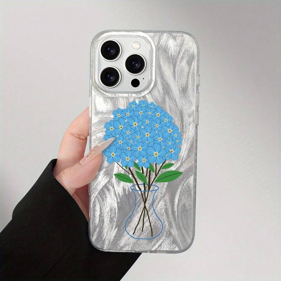 Funda para teléfono, diseño moderno y transparente de gasa, compatible con phone 11, 12, 13, 14, 15, 16 Pro Plus. Ideal para cumpleaños, chicas y chicos. - transparente - Ver 1