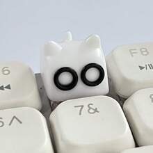 1 szt. spersonalizowanych i uroczych nakładek na klawiaturę mechaniczną w kształcie kota, krzyżowe klawisze, wysokość OEM, materiał ABS, starannie wykonany zamiennik klawisza ESC, prezent na akcesoria komputerowe DIY