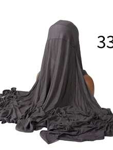 2pcs Women Breathable High Elasticity Modal Neckerchief &Turban Set - A - View 7