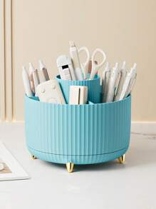 1 件 5 槽 360 度旋转笔筒收纳桶,办公桌笔筒,办公桌收纳盒及配件,桌面收纳文具用品收纳盒,可爱铅笔杯桶,适用于办公室、学校、家庭返校、返校、学校用品、铅笔盒、铅笔袋、书包 - 均碼 - 查看 14