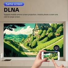 HD Projector - 720P Home Theater For Bedroom Movies & Office Presentations, Enhanced Gaming Experience, Compact Gift-Ready Projector Built In Audio - EU C Type Plug(220-240V) - View 5