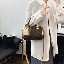 New Style Women's Elegant Printed Versatile Fashion One-Shoulder Crossbody Bag - Brown - View 2