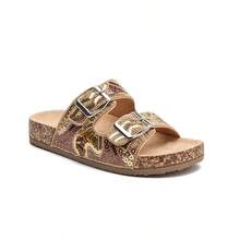 Women's Sandal Papete Sandal Fashion Sequins Design Sandal Bling Bling Different Sandal Women - 棕色 - 查看 2