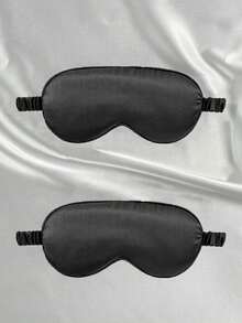 Silky Sleep Eye Mask, Blackout Elastic Travel Nap Eye Mask, Pure Mulberry Silk Sleep Eye Mask, Double-Layer Silk Filled, With Elastic Strap, Ideal Gift For Friends And Partners. Suitable For Relaxation, Travel, Insomnia And Business Trips, Thickened Eye Mask, Essential For Autumn And Winter. - Multicolor - View 19