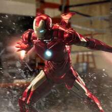 Hasbro 10. Jubiläumsserie 1:10 Maßstab Iron Man  Actionfiguren Sammlung - MK1 bis MK7, nicht leuchtend, 18cm Rüstung mit austauschbaren Händen & Flammeneffekten, Avengers Film Genauigkeit Sammler Edition