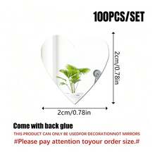 OUTANA 100片工艺镜套装包含三角形、正方形、圆形、水钻形、水滴形、心形等多种形状，可用于家居装饰，适合DIY马赛克创作，可拼贴成壁画、装饰品、房间装饰；也可用于装饰迪斯科球，点亮派对氛围，打造墙面装饰，还可用于厨房、客厅装饰。 - 彩色 - 查看 17