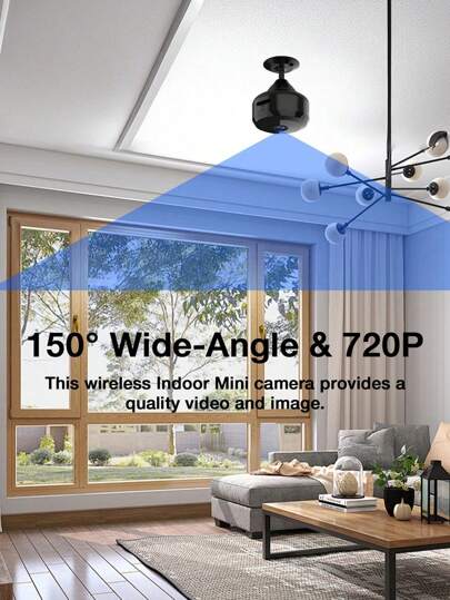 GENAI 1/2/ Mini Spy Camera, 2.4G Wireless WiFi Hidden Camera 720P Full HD, Cameras Motion Detection, Security Nanny Home/Office view 8