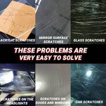 80g Universal Glass Polishing Powder, White Clay Matrix Scratch Repair Compound, For Car Windows And Mirrors, Polishing Abrasive Material, Quickly Restores Glass Clarity