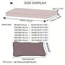 1pc 100% Cotton Bedroom Home Bedsheet, Multi-Size, All Season Use (Pillow Case Not Included)