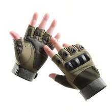 Half Finger Tactical Gloves, Outdoor Cycling Gloves, Sports Protective Cycling Gloves - 軍綠色 - 查看 4