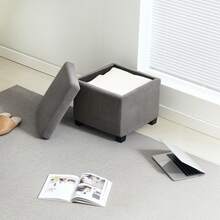 Banc de rangement extérieur - Gris - Voir 4