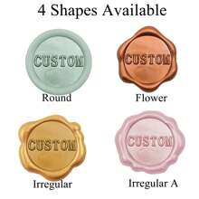 200 张圆形蜡封贴纸，定制自粘蜡封贴纸，用于婚礼请柬，婚礼首字母自粘蜡封，婚礼蜡封贴纸，蜡封贴纸，多功能，装饰性，可重复使用，现代，多彩，可爱，复古，卡通，卡哇伊，定制，个性化，独特，定制，工人，客户，学生，用于商务/工作/办公室，用于学校