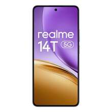Realme 14T 5G 智慧型手機 8GB+256GB，6.67 吋 OLED 120Hz 螢幕，5000 萬像素後置相機，6000mAh 大電池，聯發科天璣 6300，8 核心手機，全球版，不含充電器 - 紫色 - 查看 4