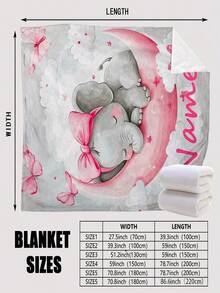 1 pezzo Coperta personalizzabile con motivi animali, 4 modelli disponibili, nome personalizzato, morbida e delicata sulla pelle, lavabile, carino personalizzato, unico, personalizzato, regalo ideale per famiglia, amici, adatto per divano, letto, sala da tè, camera da letto, soggiorno, sala da pranzo