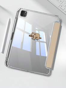 The Beautiful And Cute Cartoon Animal Sloth Features A Double-Sided Painted Acrylic Transparent Crystal Back Cover, Which Is Shockproof And Suitable For IPad 7th Generation, 8th Generation (10.2 Inches), And 10th Generation. It Has A Built-In Pen Slot And Supports Sleep And Wake-Up Functions/Multiple Folding Stand Methods. These Are Festival Gifts And New Year Gifts - Nhiều màu - Xem 1
