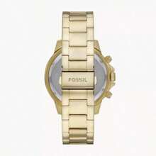Fossil Reloj de acero inoxidable Fossil para hombres - Relojes de cuarzo de tres manecillas para uso diario atemporal con espejo de cristal BQ2493