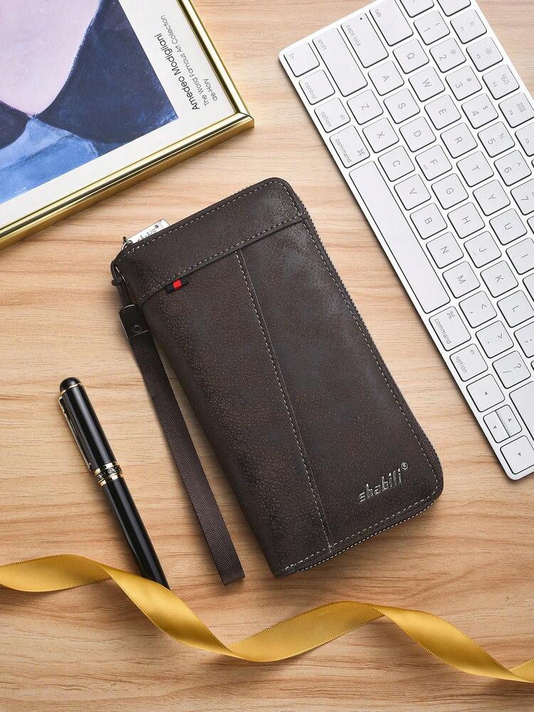 Men's Wallet, Fashionable Large Capacity Multi-Card Slot Casual Phone Pouch Coin Purse - Multicolor - View 10