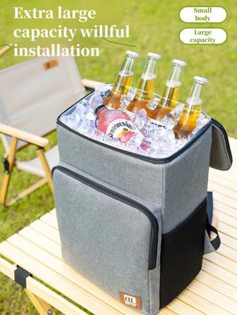 1 ST 24L Nieuwe geïsoleerde rugzak, waterdichte picknicktas voor buiten, rugzak met grote capaciteit, PEVA-koeltas