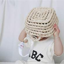 1pc Cartoon Animal Pacifier Clip, Fabric Lion, Tiger, Fox Pacifier Chain 2-In-1 Anti-Lost Lanyard