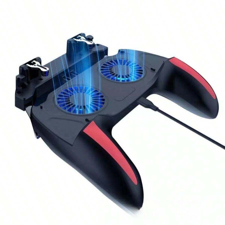 H10 Dual-Fan Gaming Phone Cooler Handle, Semiconductor Cooling Gamepad With Rechargeable Battery, Wireless, USB, For Android - Máy làm mát H10 [Phiên bản cắm thêm] - Xem 1