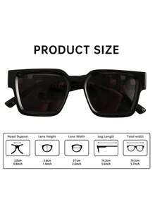 1 件 / 2 件 / 3 件 / 时尚眼镜 - 街头风格混合装，轻松打造造型，周末探险和咖啡馆狂欢 | 装饰性镜框，拥有 风格的时尚气息，适合休闲聚会和都市街头美学