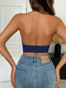 1 件女式工字背运动文胸，舒适健身瑜伽运动服