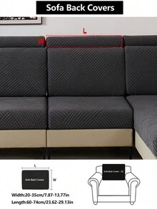 1 件弹力沙发套，防滑全覆盖沙发座套，4 季通用沙发垫套，毛绒布艺加厚沙发毯，可机洗，防尘，宠物友好，装饰性沙发保护套，可调节，适用于转角沙发、卧室、办公室、客厅、L 型沙发和 1/2/3/4 座 - 深灰色 - 查看 14